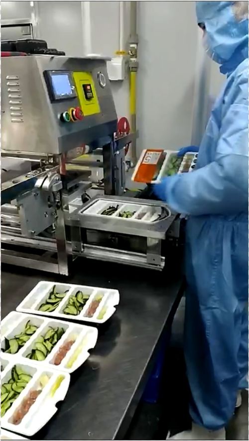 励勤包装 塑料餐盒封口机 盒装食品自动封膜机 外卖盒热合机